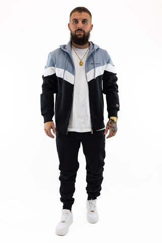 Fato Treino Completo Preto e Azul Champion