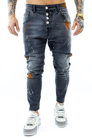 Seven Grey Orange Jeans