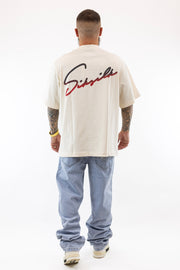 Signature T-Shirt Ecru Sik Silk