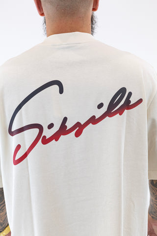 Signature T-Shirt Ecru Sik Silk