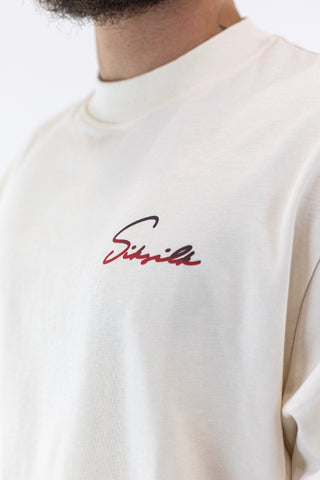 Signature T-Shirt Ecru Sik Silk