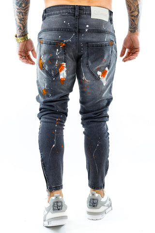 Seven Grey Orange Jeans