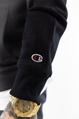 Fato Treino Completo Preto e Azul Champion
