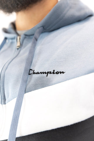 Fato Treino Completo Preto e Azul Champion