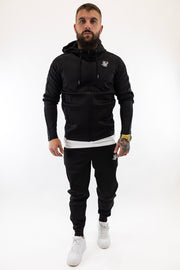 Fato Treino Completo Preto Listado Sik Silk