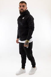 Fato Treino Completo Preto Listado Sik Silk