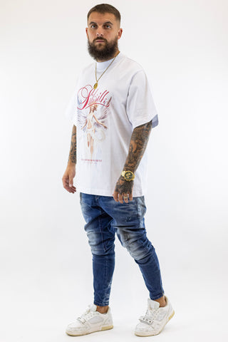 T-Shirt Branca Anjo Sik Silk