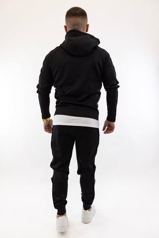 Fato Treino Completo Preto Listado Sik Silk