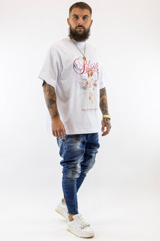 T-Shirt Branca Anjo Sik Silk