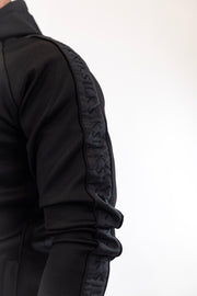 Fato Treino Completo Preto Listado Sik Silk