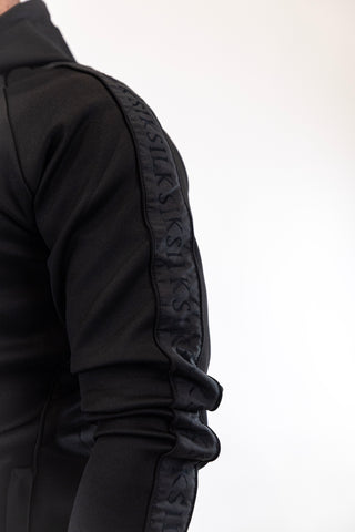 Fato Treino Completo Preto Listado Sik Silk