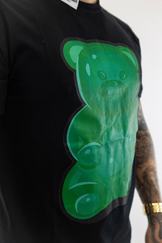 T-Shirt Preta Urso Verde Gianni Kavanagh