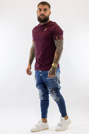 T-Shirt Elastico Bordeaux Sik Silk