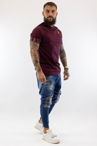 T-Shirt Elastico Bordeaux Sik Silk