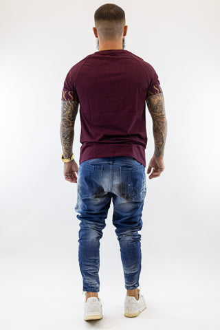 T-Shirt Elastico Bordeaux Sik Silk