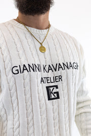 Camisola de Malha Branca Atelier Gianni Kavanagh