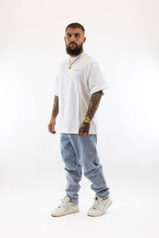 T-Shirt Oversized Branca Sik Silk