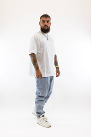 T-Shirt Oversized Branca Sik Silk