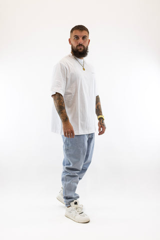 T-Shirt Oversized Branca Sik Silk
