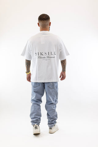 T-Shirt Oversized Branca Sik Silk