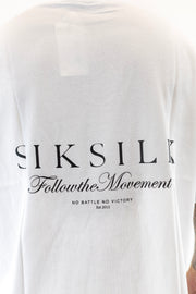 T-Shirt Oversized Branca Sik Silk