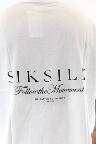 T-Shirt Oversized Branca Sik Silk