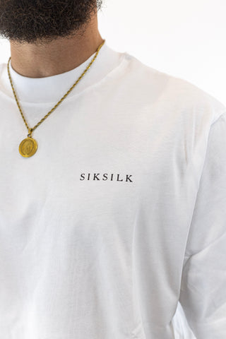 T-Shirt Oversized Branca Sik Silk