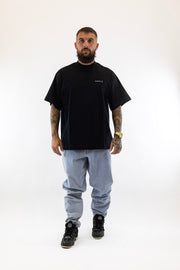 T-Shirt Oversized Preta Sik Silk