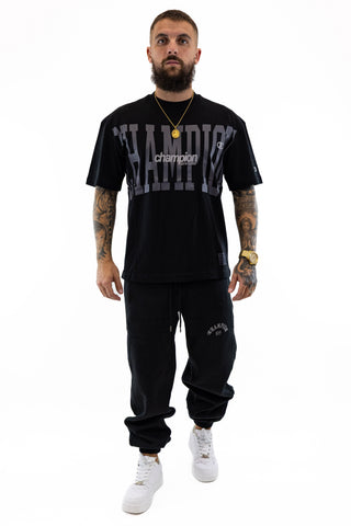 T-Shirt Oversized Preta Champion