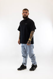 T-Shirt Oversized Preta Sik Silk