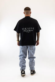 T-Shirt Oversized Preta Sik Silk