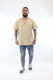 Sik Silk Beige Script T-shirt