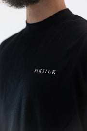T-Shirt Oversized Preta Sik Silk