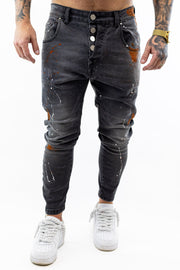 Seven Grey Orange Jeans