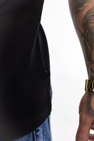 T-Shirt Oversized Preta Solid