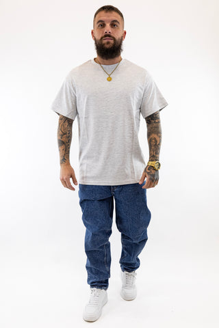 T-Shirt Oversized Cinzenta Solid