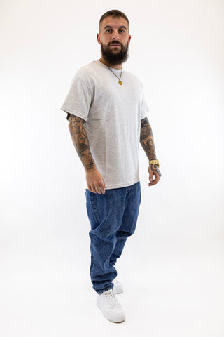 T-Shirt Oversized Cinzenta Solid