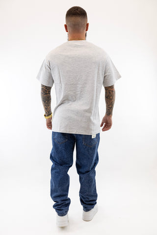 T-Shirt Oversized Cinzenta Solid