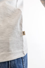 T-Shirt Oversized Cinzenta Solid