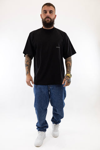 T-Shirt Oversized Preta Sik Silk