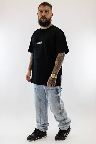 T-Shirt Oversized Preta X-Teddy Gianni Kavanagh