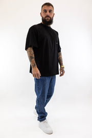 T-Shirt Oversized Preta Sik Silk