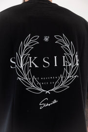 T-Shirt Oversized Preta Sik Silk