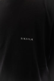 T-Shirt Oversized Preta Sik Silk