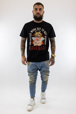T-Shirt Preta Work Out Gianni Kavanagh