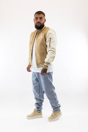 Casaco Bomber Bege Varsity Gianni Kavanagh