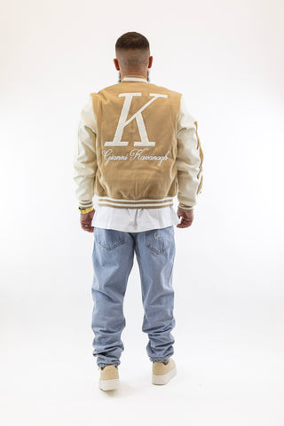 Casaco Bomber Bege Varsity Gianni Kavanagh