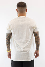 T-Shirt Amarela Rasgada LE CRÃNE