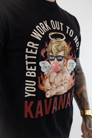 T-Shirt Preta Work Out Gianni Kavanagh