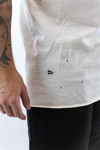 T-Shirt Amarela Rasgada LE CRÃNE